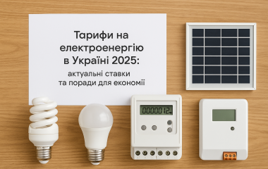 Тарифи на електроенергію 2025: як заощадити