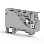 Клема Klemsan ASK 4 SLD 220V DC під запобіжник 6 мм сіра