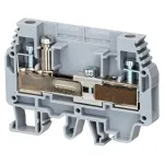 Клема Klemsan WGO 3 вимірювальна 1 роз'єм 6 мм сіра