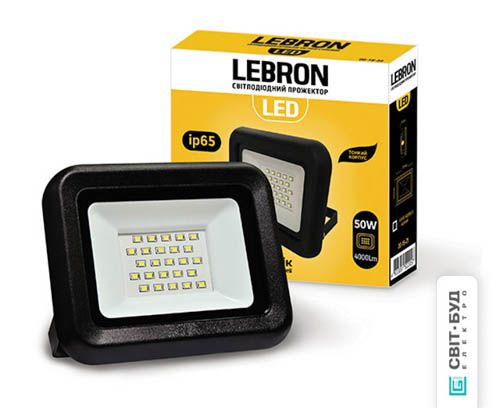 Прожектор світлодіодний LF 50Вт 6200K, Lebron