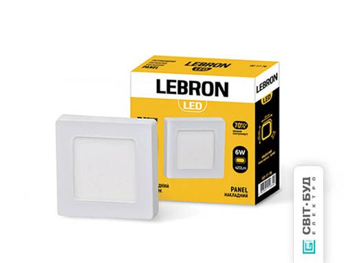 Світильник світлодіодний L-PSS-641 6Вт накладний 4100K, Lebron