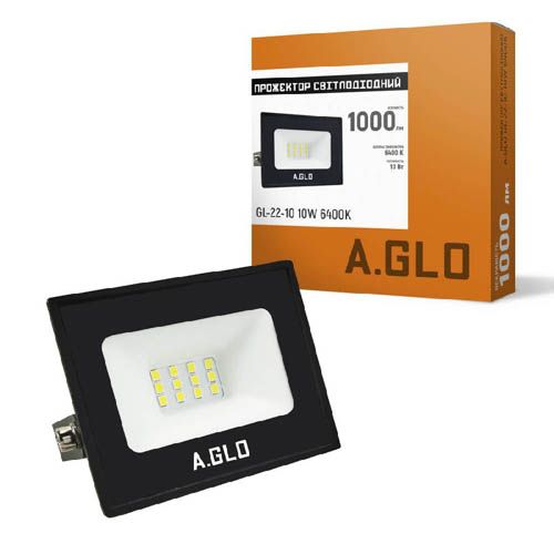 Прожектор світлодіодний 10Вт A.GLO GL-22-10 6400K Євросвітло