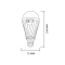 Лампа акумуляторна LED 12W 6400K Е27 550Lm/1150Lm 100-250V, DURALITE-12