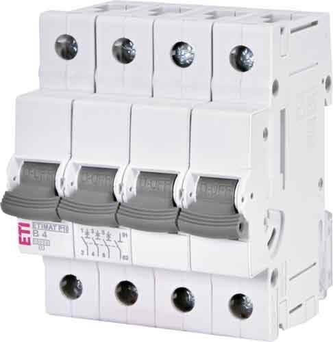 Автоматичний вимикач ETIMAT P10 4A 3p+N B 10кА, ETI