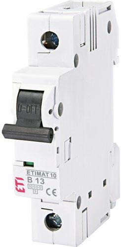 Автоматичний вимикач ETIMAT 10 13А 1P B 10kA, ETI