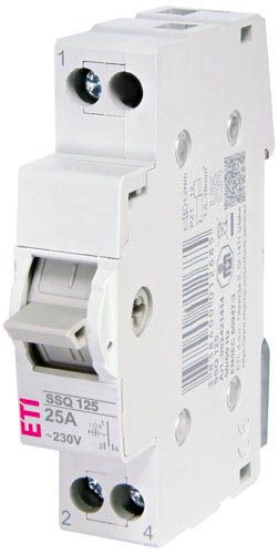 Перемикач навантаження SSQ 125 I-0-II 25A 1p, ETI