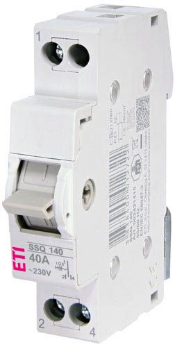 Перемикач навантаження SSQ 140 I-0-II 40A 1p, ETI
