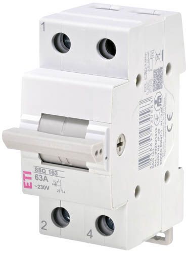 Перемикач навантаження SSQ 163 I-0-II 63A 1p, ETI