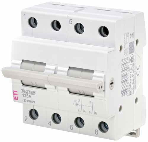 Перемикач навантаження SSQ 2125 I-0-II 125A 2p, ETI