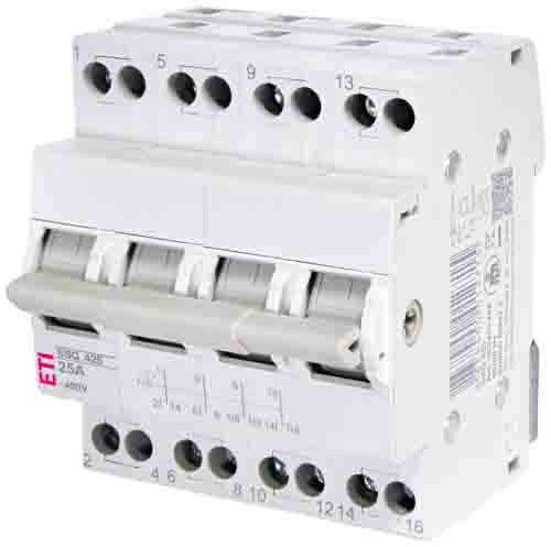 Перемикач навантаження SSQ 425 I-0-II 25A 4p, ETI