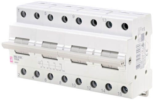 Перемикач навантаження SSQ 4100 I-0-II 100A 4p, ETI