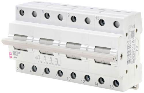 Перемикач навантаження SSQ 4125 I-0-II 125A 4p, ETI