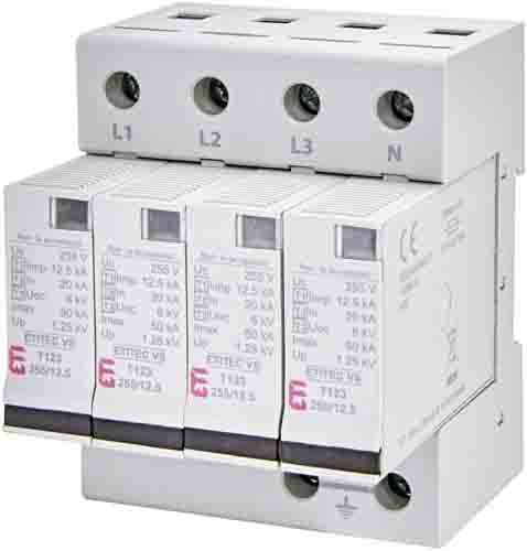 Обмежувач перенапруги ETITEC VS T123 255/12 5 (4+0), ETI