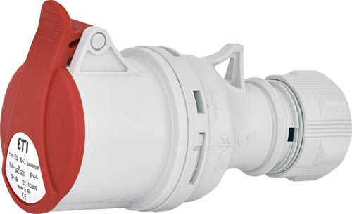 Розетка кабельна ES-1643  IP44 (16A, 400V, 3P+PE), ETI 