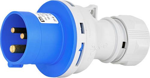Вилка кабельна EV-1632  IP44 (16A, 230V, 2P+PE), ETI 