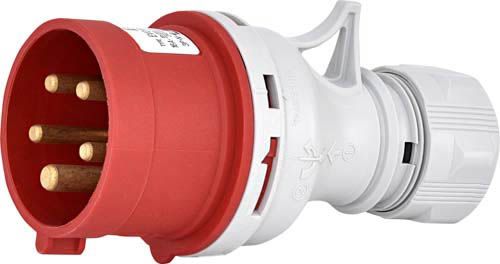 Вилка кабельна з реверсом фаз EVO-1653  IP44 (16A, 400V, 3P+N+PE), ETI 