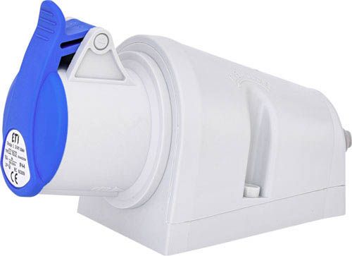 Розетка настінна EZ-1632  IP44 (16A, 230V, 2P+PE), ETI 