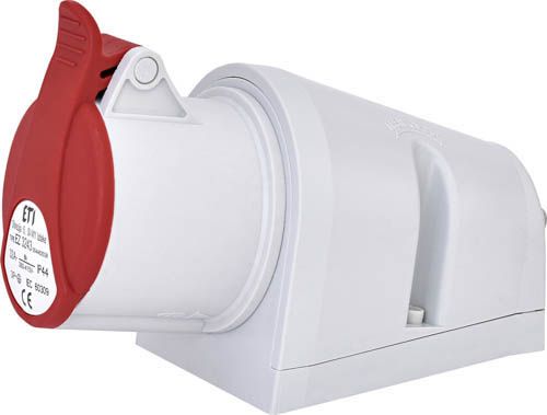 Розетка настінна EZ-3243  IP44 (32A, 400V, 3P+PE), ETI 