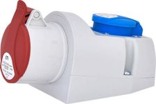 Розетка комбінована EZCZ-S-1653  IP44 (16A, 400V/230V, 3P+N+PE / EE 16S Schuko), ETI 