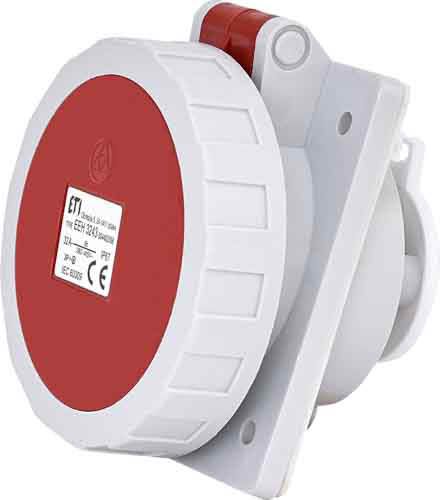 Розетка вбудована EEH-3243  IP67 (32A, 400V, 3P+PE), ETI 