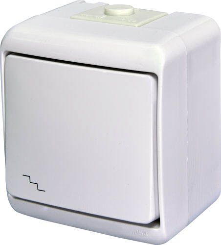 Вимикач сходовий VHE-3 білий IP54, ETI