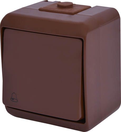 Кнопка дзвоник VHE-4-KR коричнева IP54, ETI
