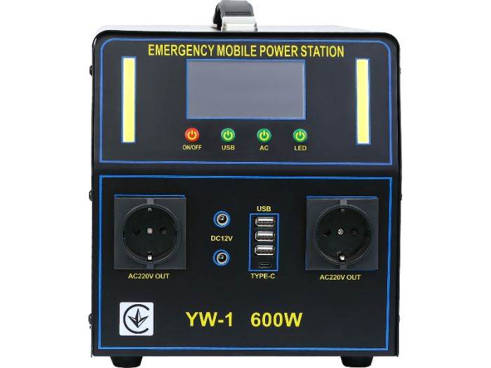 Зарядна станція 600Вт / 900Вт*год, чиста синусоїда, Power Station