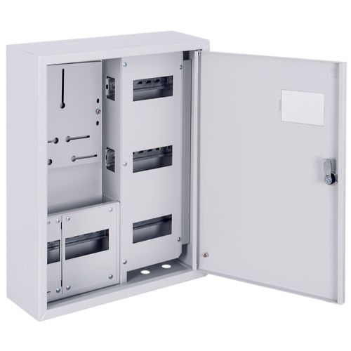 Корпус обліку металевий e.mbox.pro.n.f3.27 IP31 навісний під 3ф лічильник, 27 модулів