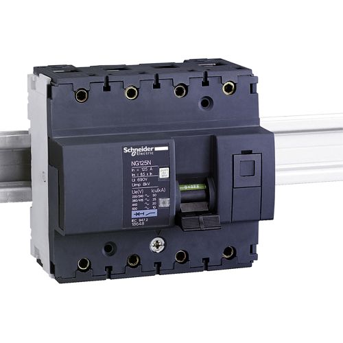 Автоматичний вимикач Schneider Electric NG125N 3П+Н 100A C