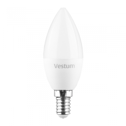 Лампа світлодіодна LED Vestum C37 8W 4100K 220V E14
