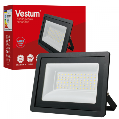 Прожектор LED Vestum 50W 4 000Лм 6500K 185-265V IP65