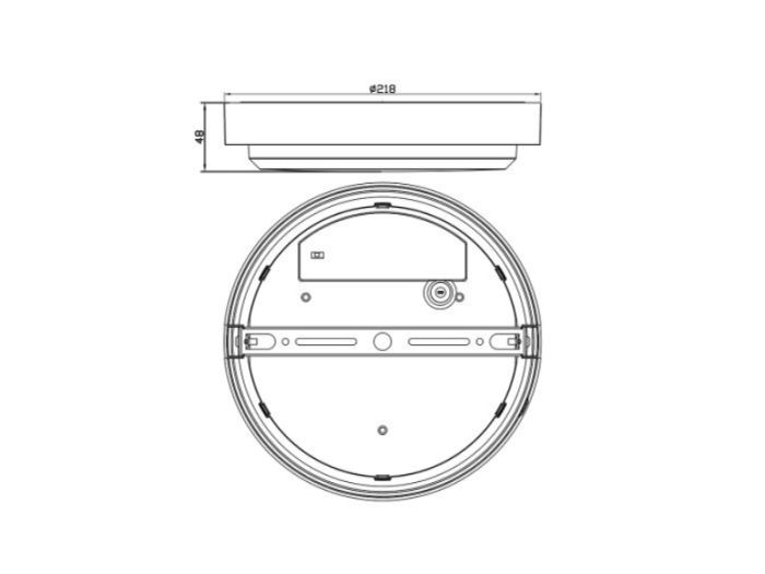 Світильник світлодіодний аварійний акумуляторний MBH 20W 3CCT IP65 Emergency WH Circle, MAXUS