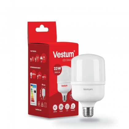 Лампа світлодіодна LED Vestum T100 20W 6500K 220V E27