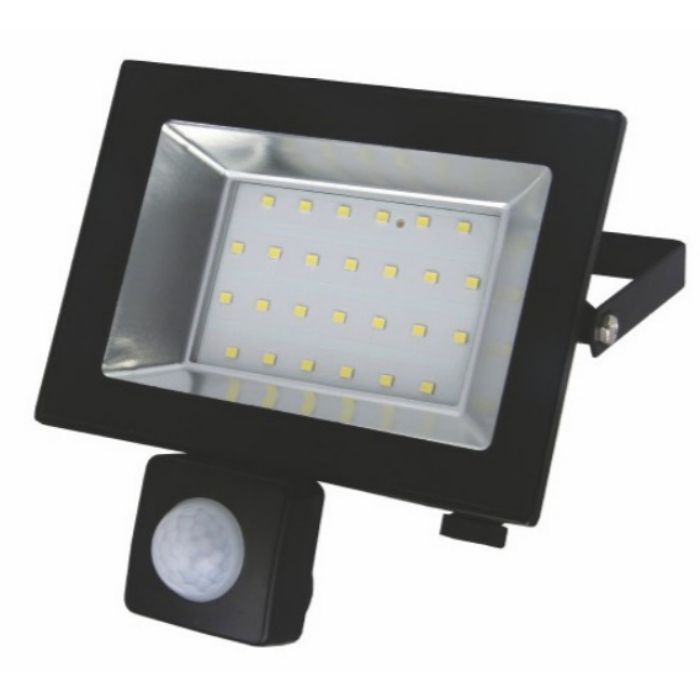 Прожектор LED-SLТ- 30W 220В 2250lm 6500K з датчиком руху, Sokol