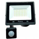 Прожектор LED-SLТ- 50W 220В 3500lm 6500K з датчиком руху, Sokol