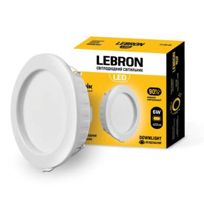Світильник світлодіодний L-DR-941 9Вт 4100K вбудований, Lebron