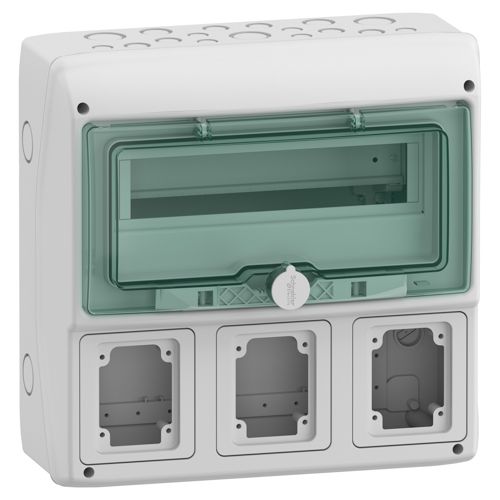 Щит Mureva 12 модулів 3 отвори IP65