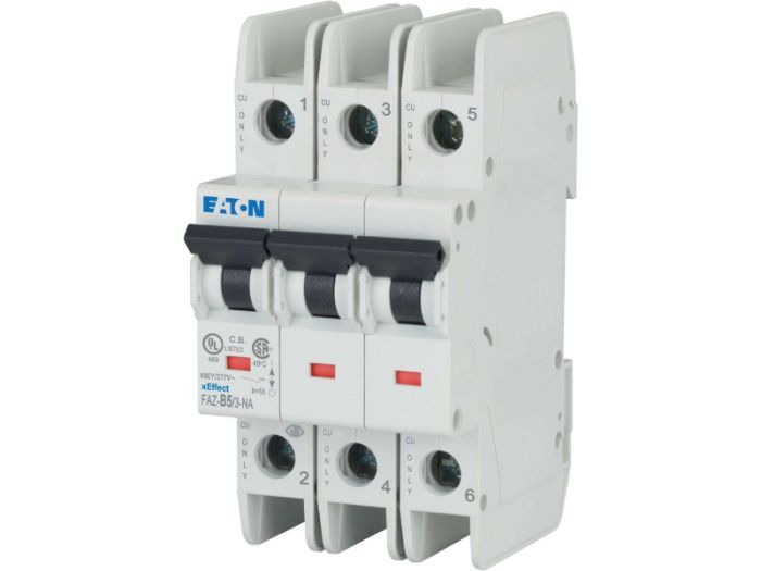 Автоматичний вимикач FAZ-B5/3-RT 3p B 5А 15кА, Eaton