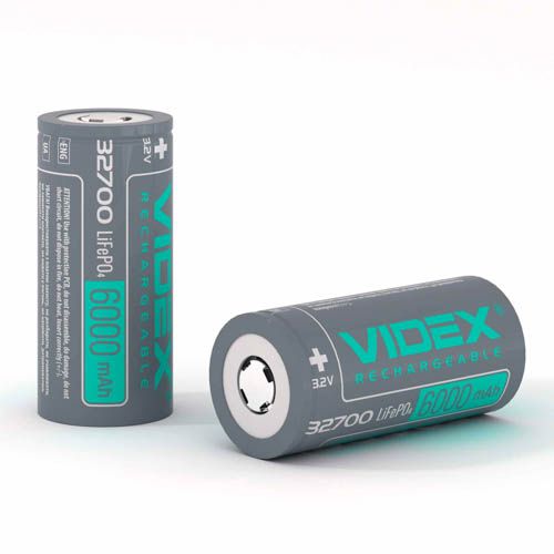 Акумулятор LiFePO4 32700 (без захисту) 6000mAh bulk/1шт, Videx