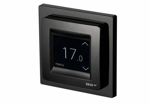Терморегулятор Devi Devireg Touch +5...45 176C сенсорний вбудований дротовий датчик 16A 230В чорний