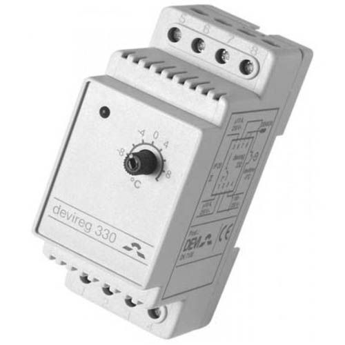 Терморегулятор Devi Devireg 330 -10...10 176C програмований DIN 16А 230В