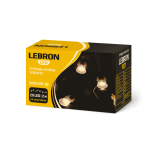 Гірлянда LED оленята, 2м, 20LED, від батарейок 2*AA, жовта, IP20, Lebron