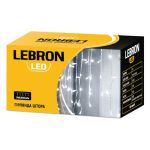 Гірлянда новорічна штора 3х2м 320LED жовта IP20, Lebron