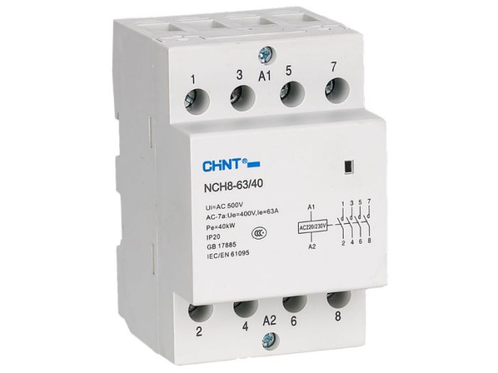 Контактор модульний NCH8-40/22 40A 2NC+2NO AC220/230В, Chint