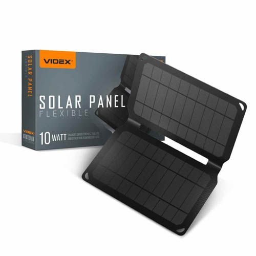 Портативний зарядний пристрій сонячна панель VSO-F510U 10W, Videx
