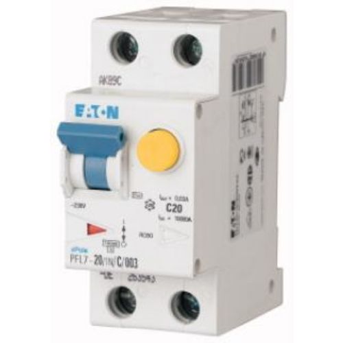 Диференційний автоматичний вимикач FRBMM-B20/1N/03 2р B 10кА AC, Eaton