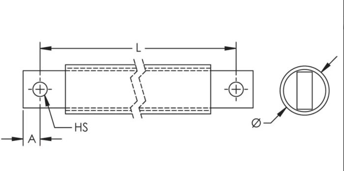 Шина мідна плетена в ізоляції луджена nVent Eriflex IBS 185-530-10