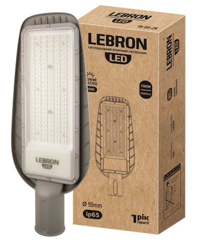 Світильник консольний L-LSL 100Вт 6500K 85-265V, Lebron