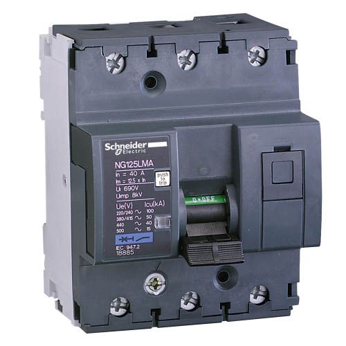 Автоматичний вимикач Schneider Electric NG125L 25А 3P MA  (18884)