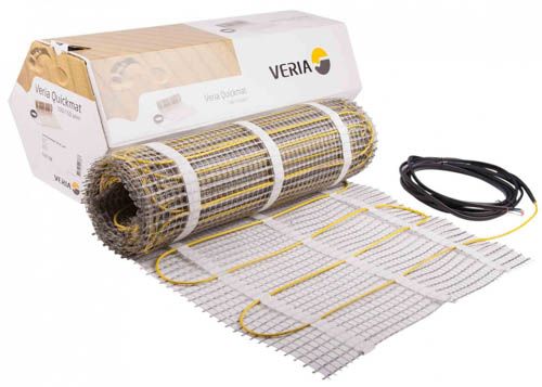 Мат нагрівальний Veria Quickmat 150 двожильний для систем опалення 5м кв. 0.5х10м 750Вт 230В